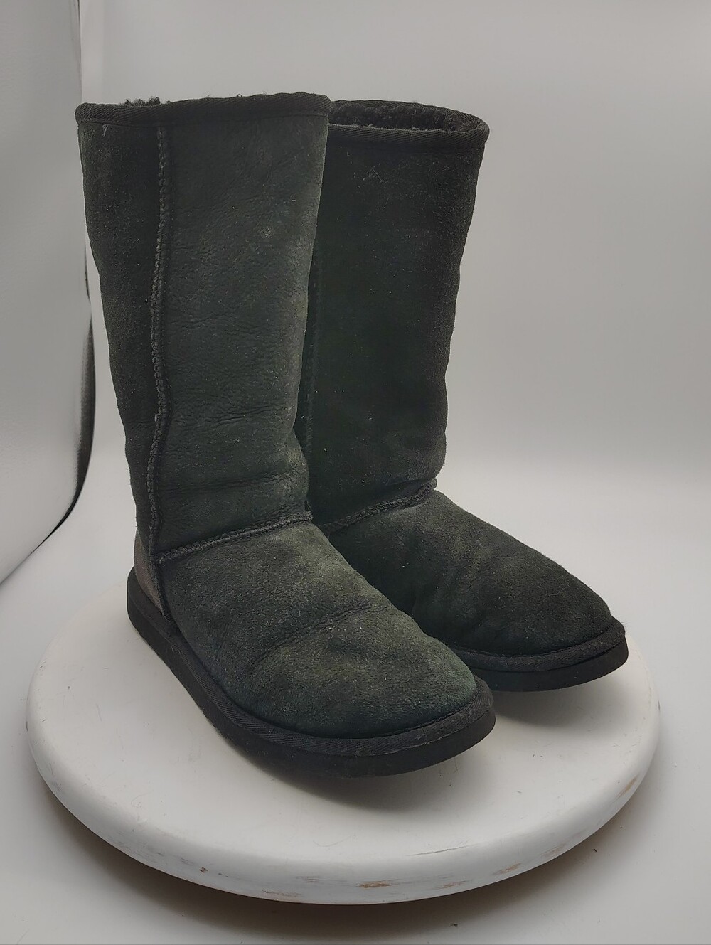 UGG Tall Suede Boots in Black Size Women's 6